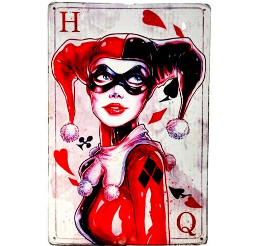 Vintage Collectible Plates - Illustrated Quinn Vintage Metal Sign Spatter