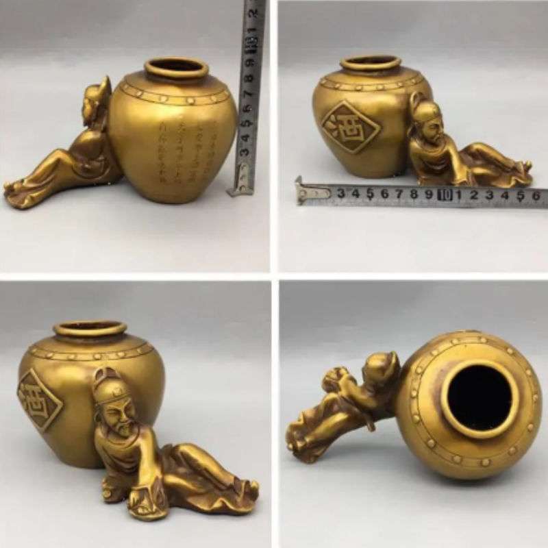 Vintage Brass Li Bai Drunk Win - đánh giá và giá Vintage Collectible Pens