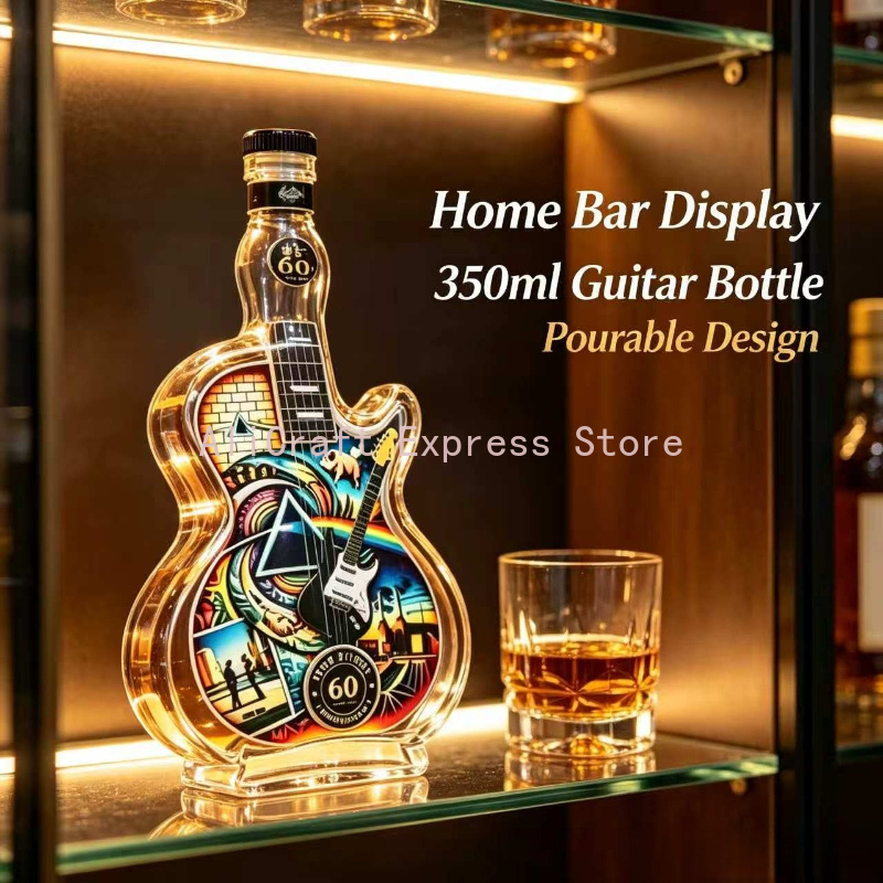 Vintage Rock Pattern Guitar Gl - đánh giá và giá Vintage Collectible Liquor Bottles