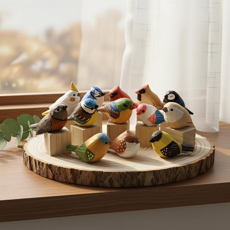 Kawaii Hand Carved Wooden Bird - đánh giá và giá Vintage Collectibles Store