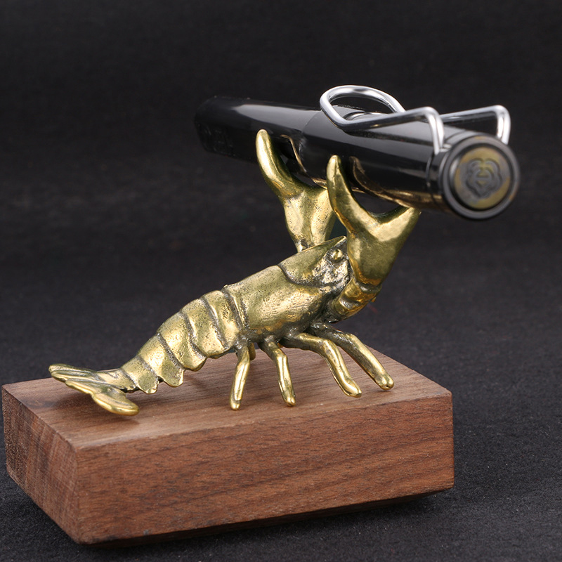 【F】Solid Brass Crayfish Orname - đánh giá và giá Vintage Collectible Pens